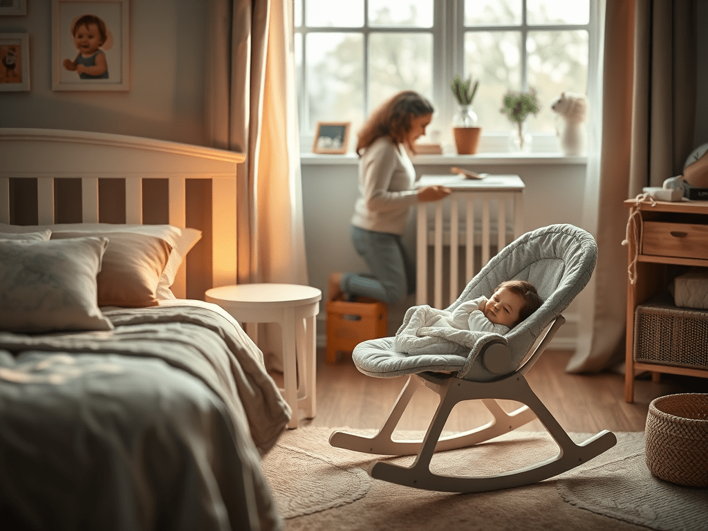 Top Baby Rockers, Swaddles, and Carriers: read, what helps us to be productive and&nbsp;rested.